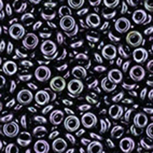 11/0 Demi Round - Metallic Amethyst Gun Metal - TN-11-90 - 13 gram Flip Top Container