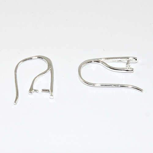 21mm Pinch Bail Ear Wires - Pair - Sterling Silver