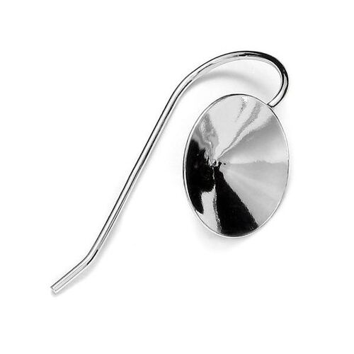 10mm (SS47) 1122 Rivoli Ear Hook - 925 Sterling Silver - Pair