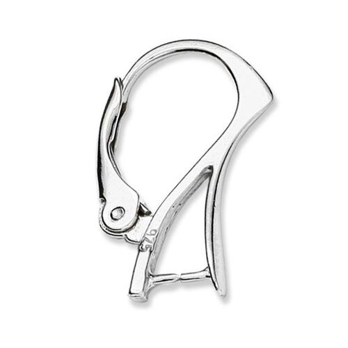 Pinch Bail Lever Back Ear Hook - 925 Sterling Silver - Pair