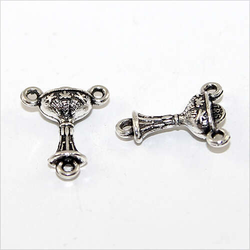 21mm Chalice Rosary Centre - Platinum