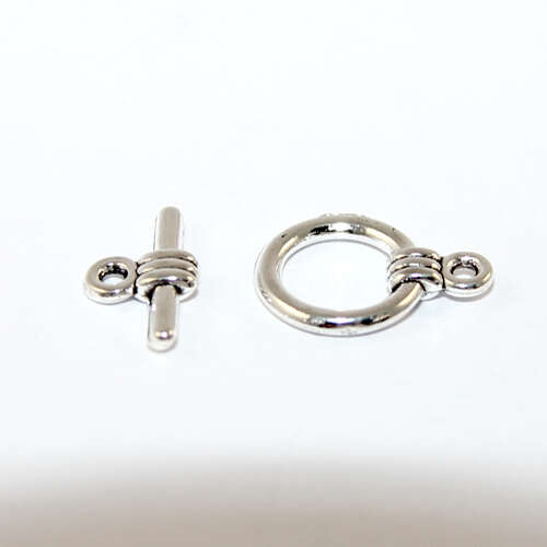 11mm Toggle Clasp - Silver