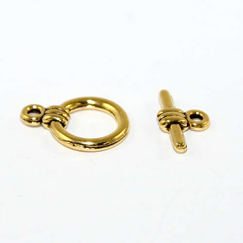 11mm Toggle Clasp - Bright Gold