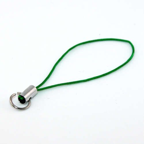 Dark Green 45mm Mobile Phone Cord Loop with Jump Ring