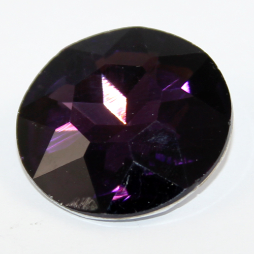 27mm Flat Top Round Stone - Purple Velvet