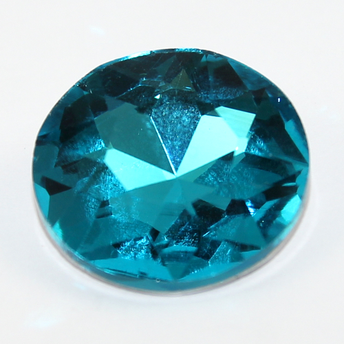 27mm Flat Top Round Stone - Aquamarine