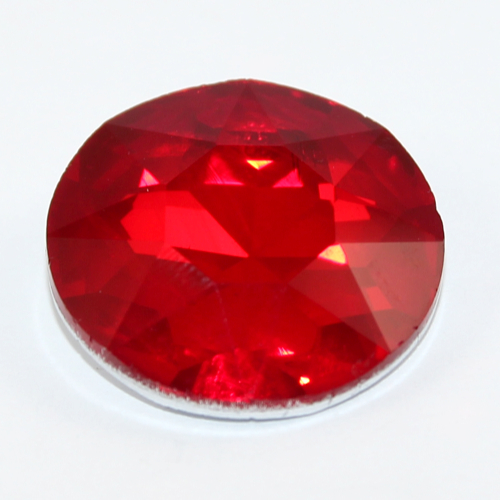 27mm Flat Top Round Stone - Light Siam