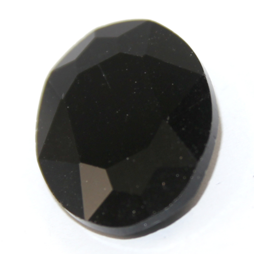 20mm x 30mm Oval Fancy Stone - Jet