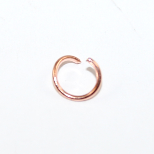 6mm x 0.7mm Jump Ring - Rose Gold