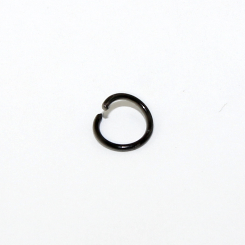 6mm x 0.7mm Jump Ring - Black