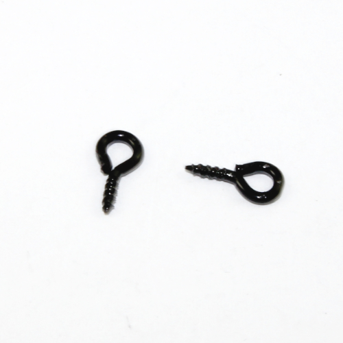 10mm Screw Eye Pin Bail - Black