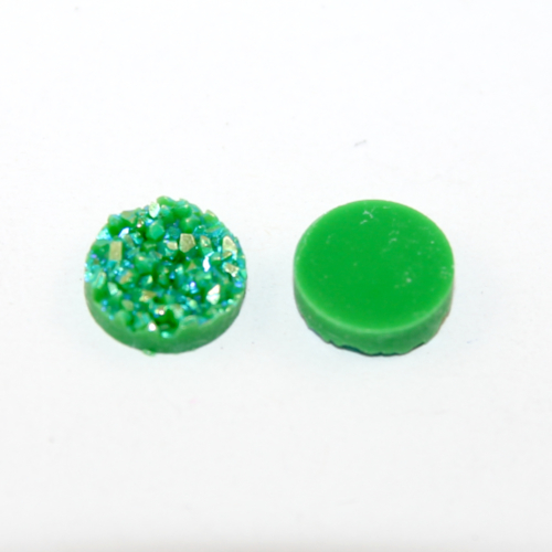 12mm "Druzy" Resin Cabochon - Peridot AB
