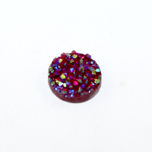 12mm "Druzy" Resin Cabochon - Siam AB