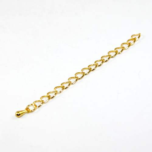 70mm Extension Chain with Drop - Bright Gold