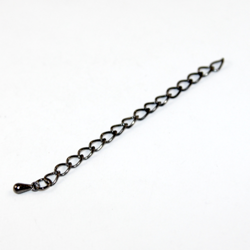 70mm Extension Chain with Drop - Gunmetal