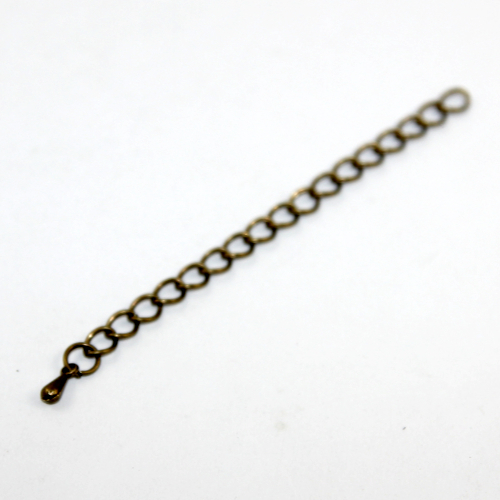 70mm Extension Chain with Drop - Antique Bronze