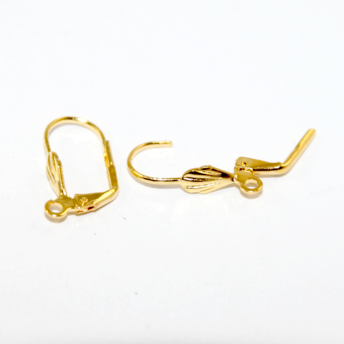 Continental Hook - Deco - Pair - Bright Gold