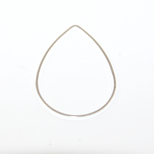 30mm x 22mm Closed Linking Drop - Silver