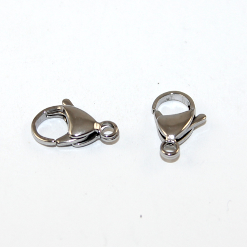 15mm Lobster Clasp - 304 Stainless Steel - 304 Stainless Steel