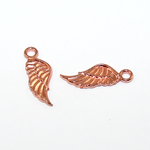 Angel Wing Charms - Rose Gold - 2 Piece Pack