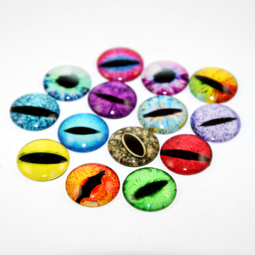 25mm Mixed Colourful Eyes Cabochon