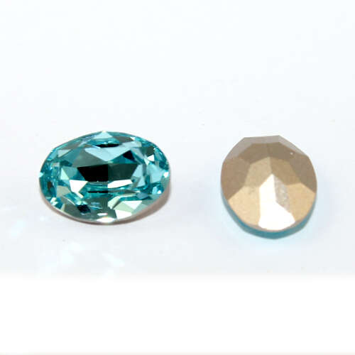 10mm x 14mm 4120 Oval - Aquamarine - Pack of 4