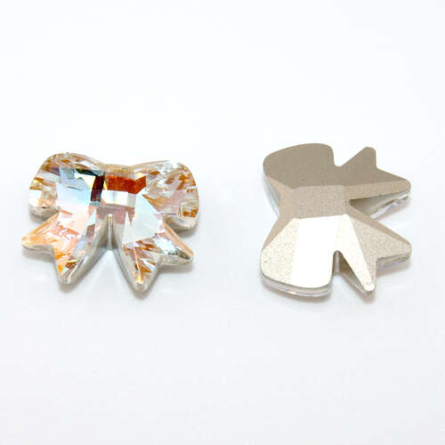 20mm x 23mm Bow Faceted Stone - Crystal Iridescent