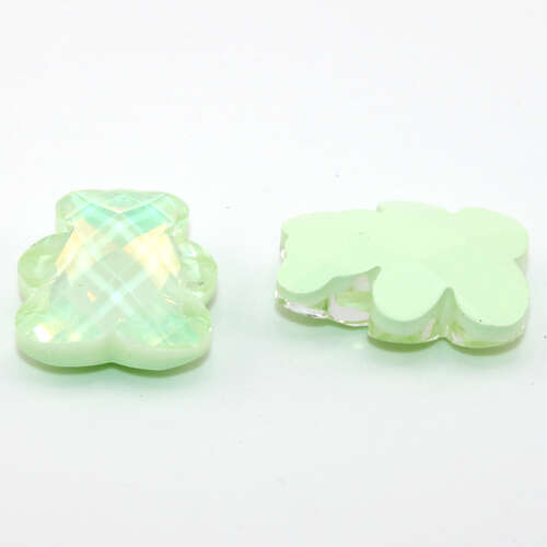 20mm x 25mm Bear Faceted Stone - Light Azore Opal AB Lacquer