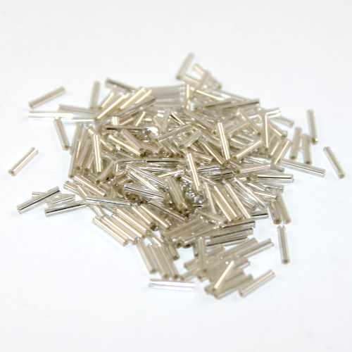 9mm Bugle Bead - Silver Lined - 8gm Bag