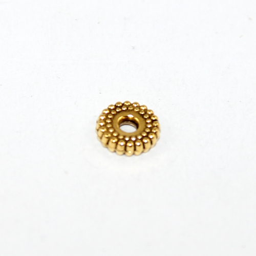 7mm Striped Wheel - Gold