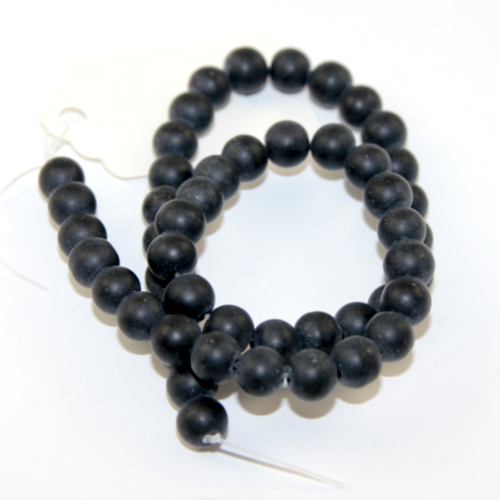 8mm Onyx Round Beads - 38cm Strand