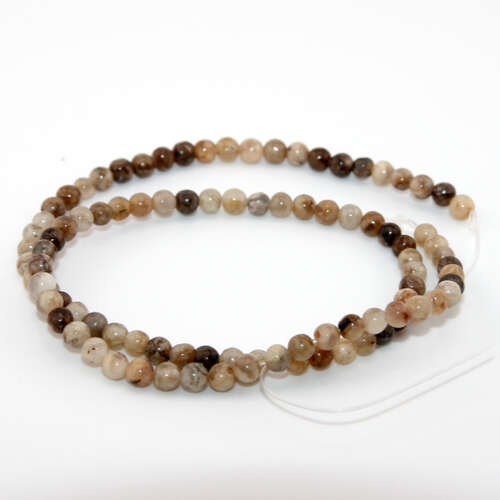 4mm Feldspar Round Beads - 38cm Strand