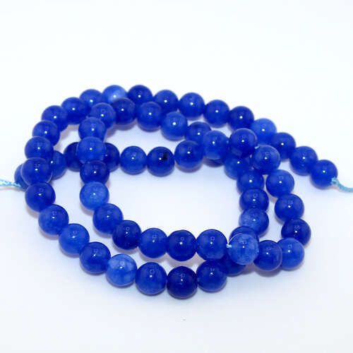 6mm Blue Kyanite Round Beads - 38cm Strand