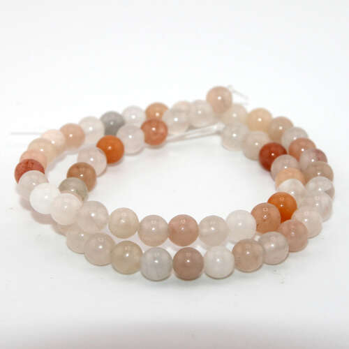 6mm Pink Averturine Round Beads - 38cm Strand