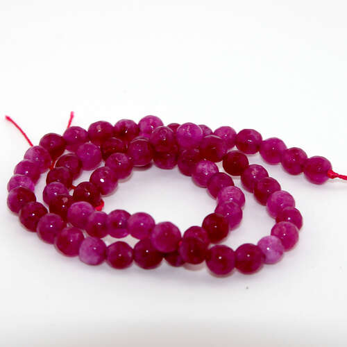 6mm Strawberry Quartz Round Beads - 38cm Strand