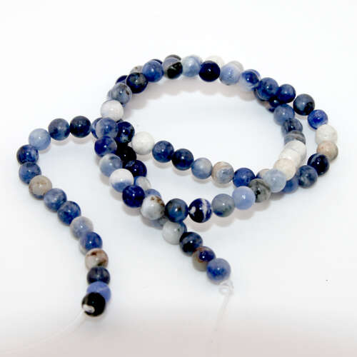 4mm Sodalite Round Beads - 38cm Strand