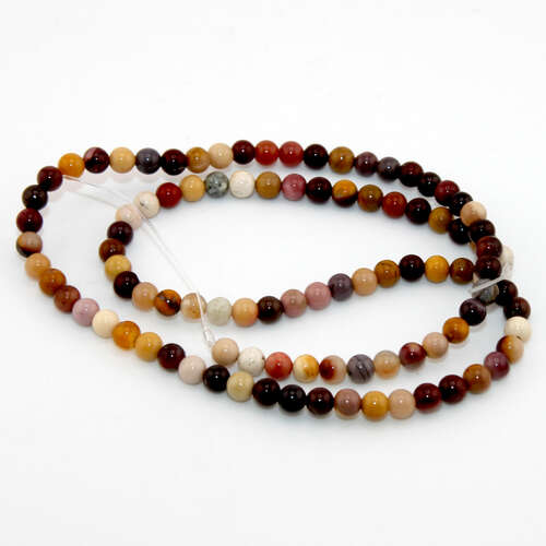 4mm Mookaite Jasper (Australian) Round Beads - 38cm Strand