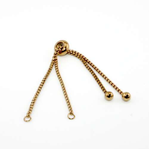 12cm Partially Finished Bracelet - 304 Stainless Steel - Gold