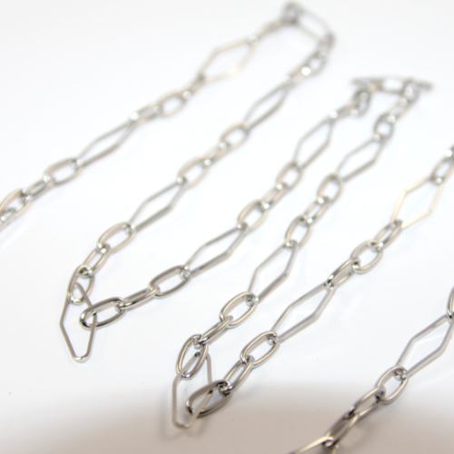 Rhombus Link Chain 304 Stainless Steel - 1m Length