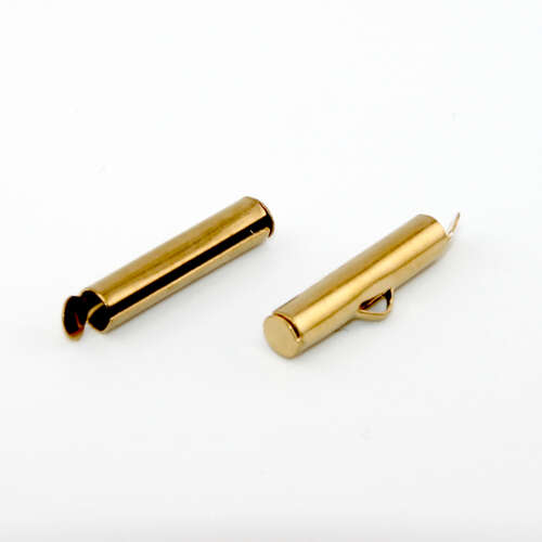 20mm Slide Connector - 304 Stainless Steel - Bright Gold