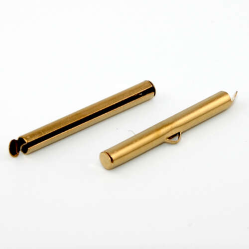 35mm Slide Connector - 304 Stainless Steel - Bright Gold