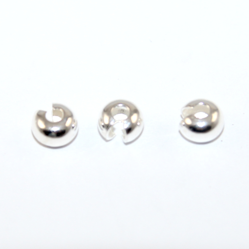 5mm 925 Sterling Silver Crimp Cover - Bag of 10