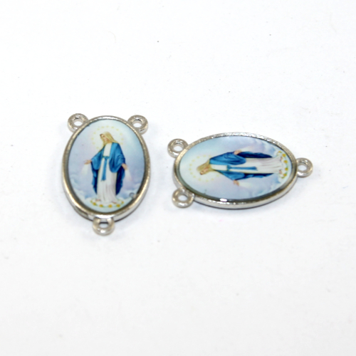 24mm x 14mm Rosary Centre - Virgin Mary