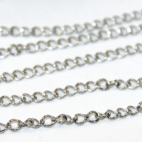 3mm 304 Stainless Steel Curb Chain - 2m Length