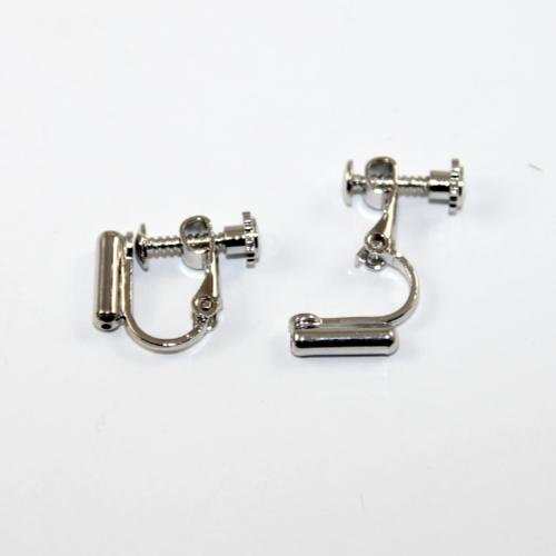 Screw on Earring Converter - Pair - Platinum