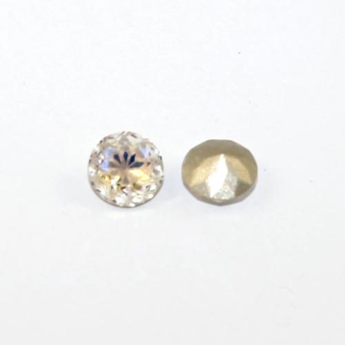 1088 Chaton - Lotus Etch - Pointed Back 8mm - SS39 - Moonlight  - Pack of 2
