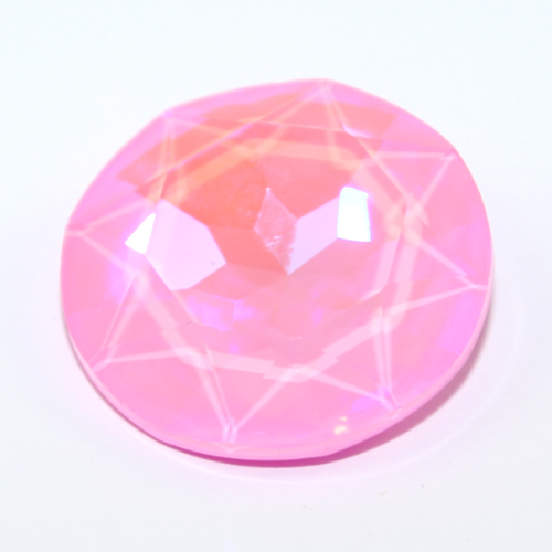 1201 - Flat Chaton Round Stone 27mm - Light Rose Shimmer - Lacquer 