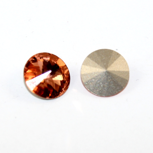 12mm 1122 Rivoli - Light Peach - Foil - Pack of 2