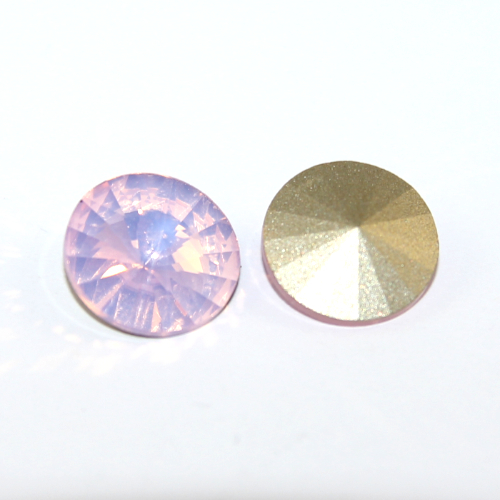 14mm 1122 Rivoli - Rose Water Opal - Foil - Pack of 2