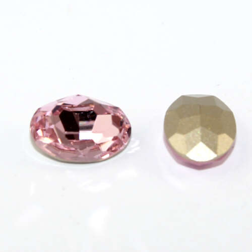 10mm x 14mm 4120 - Oval - Light Rose - Pack of 4